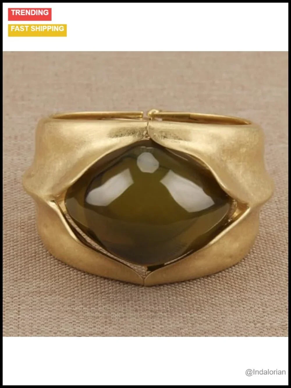 Chunky Gold Bangle Bracelet Statement Cuff Adjustable Open Bangle